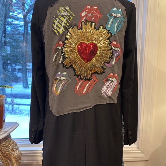 Wildfang Rolling Stones One-of-a-kind statement blazer - Picture 3 of 6